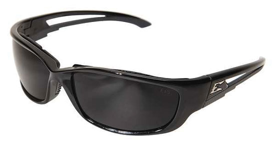 EDGE SAFETY EYEWEAR KAZBEK XL SKXL116VS WIDE FIT. BLACK FRAME/SMOKE LENS