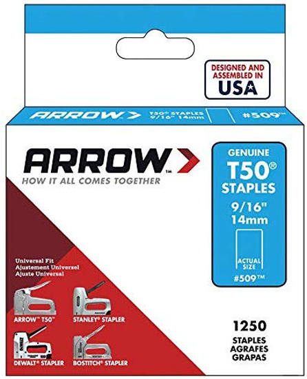 ARROW STAPLES ZINC FOR ARROW T-50 STAPLE GUN 9/16"