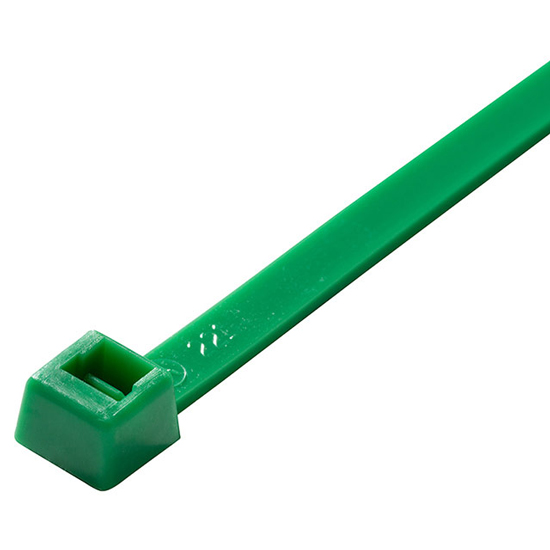 AL-08-40-5-C GREEN NYLON CABLE TIES 8" 40LBS 100 PER PACK MS3367-5-5