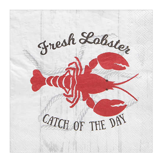 PAPER NAPKIN LOBSTER CATCH LUNCHEON 20 PK