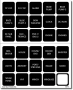 BLUE SEA 4218 SQUARE FORMAT LABEL SET FOR BATTERY MANAGEMENT PANELS 30 BLK