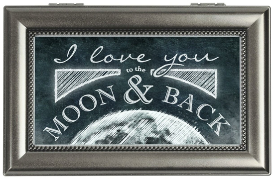LOVE YOU TO THE MOON&BACK MUSIC BOX 6"X4"X 2 1/2"