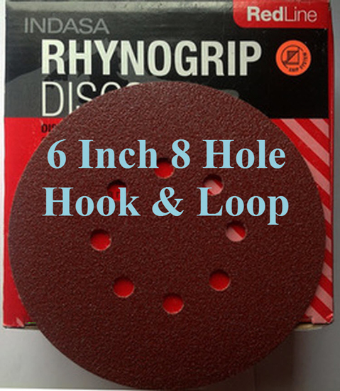 SANDPAPER DISC REDLINE 6" 400A HOOK & LOOP 50/BOX