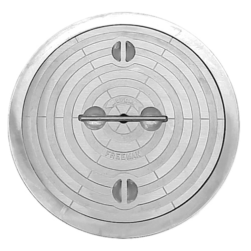 FREEMAN 8" ROUND HATCH COMPLETE ALUMINUM RING