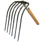 CLAM HOE 6 TINE STEEL HEAD W/WOOD HANDLE