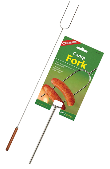 CAMP FORK WITH WOODEN HANDLE 41" LONG