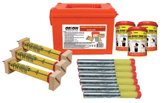 ORION COMMERCIAL 50+ MILE COMMERCIAL VESSEL DISTRESS SIGNAL FLARE KIT
