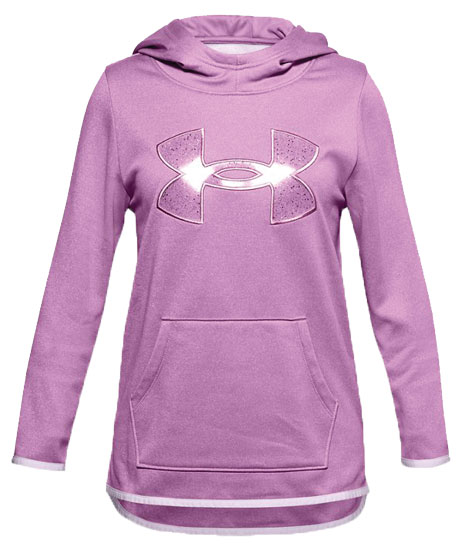 UNDER ARMOUR BIG LOGO HOODIE YOUTH POLAR PURPLE X-SMALL