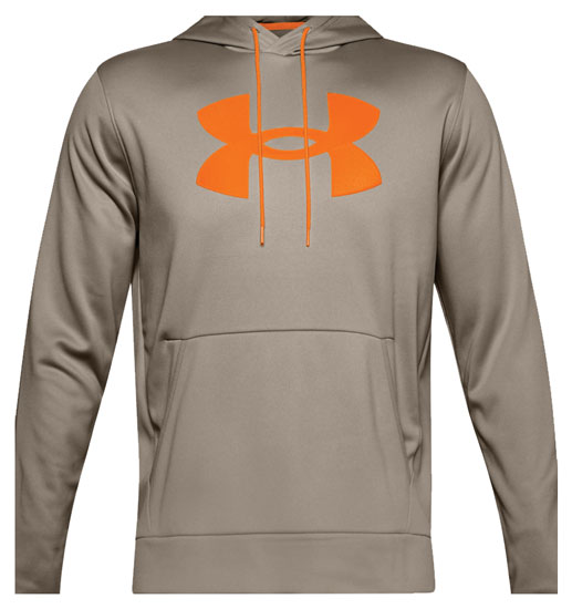 Under armour fleece online large logo overhead hoodie