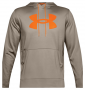 UNDER ARMOUR BIG LOGO HOODIE MENS FLEECE HIGHLAND BUFF MEDIUM