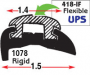PVC INSERT FLEXIBLE FOR BBP-1078R RUB RAILS *UPS*