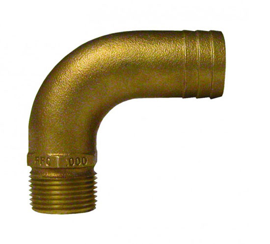 PIPE TO HOSE 3" FULL-FLOW TO 3 1/2" HOSE 90 DEGREES