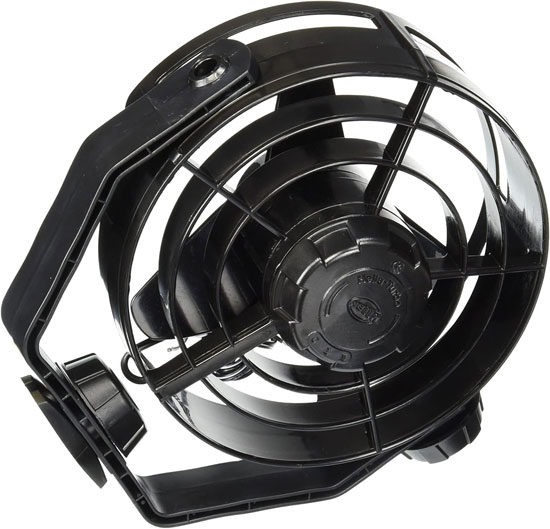 FAN TURBO 24V 2 SPEED BLACK