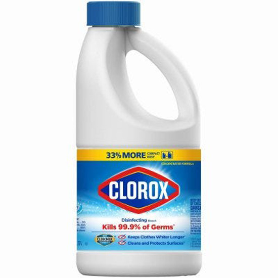 CLOROX BLEACH 25% MORE CONCENTRATED FORMULA 43 OUNCE