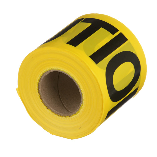 CAUTION TAPE YELLOW 3" X 300' ROLL