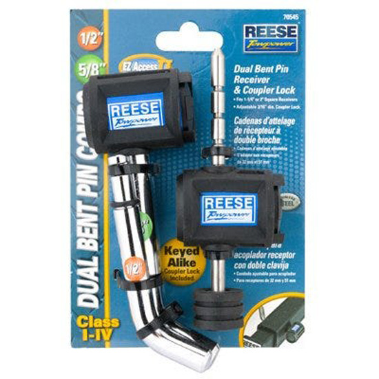 REESE RECEIVER & COUPLER BENT PIN LOCK COMBO PACK