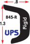 PVC RUB RAIL BLACK 40' LENGTH *UPS*