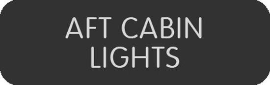 BLUE SEA 8063-0022 LABEL AFT CABIN LIGHTS LARGE FORMAT STYLE