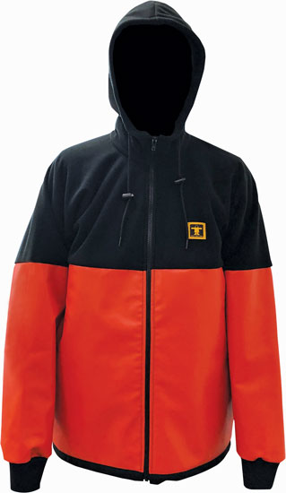 GUY COTTON JACKET TONGASS FULL ZIP BLACK/ORANGE LARGE