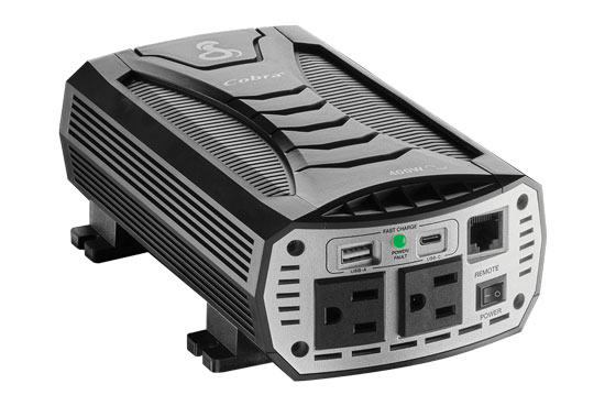 COBRA 400W POWER INVERTER PURE SINE, 800 WATTS PEAK POWER, TWO USB PORTS,