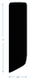 PVC COAMING 3" BLACK 7/8" THICK WITH BEVEL 25' LENGTH