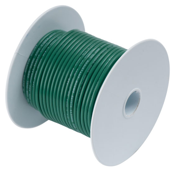 ANCOR 104325 WIRE TINNED SINGLE 14 AWG GREEN (250'/SPOOL)