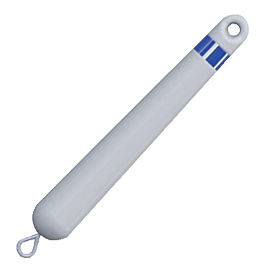 JIM-BUOY CAL-JUNE WINTER STICK BUOY SMALL WHITE 5/8" EYE 6" X 36"
