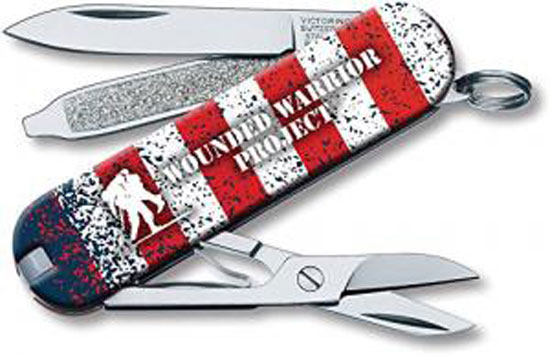 KNIFE CLASSIC SD AMER FLAG WWP AMERICAN FLAG WITH WOUNDED WARRIOR PROJECT
