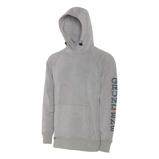 GRUNDENS DILLINGHAM TECH HOODIE METAL HEATHER SMALL