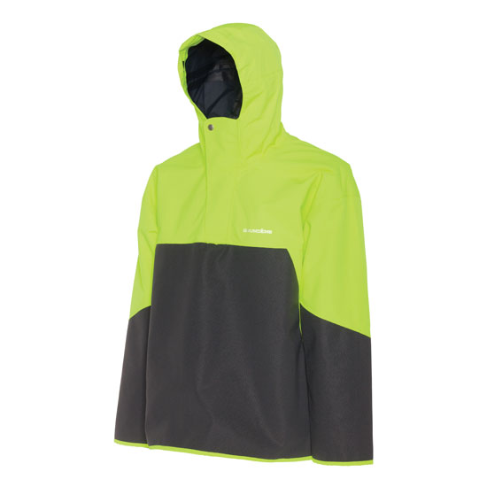 GRUNDENS IRONCLAD ANORAK JACKET HI-VIS YELLOW/GRAY SMALL