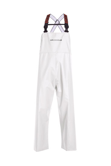 GRUNDENS SHOREMAN BIB PANTS WHITE