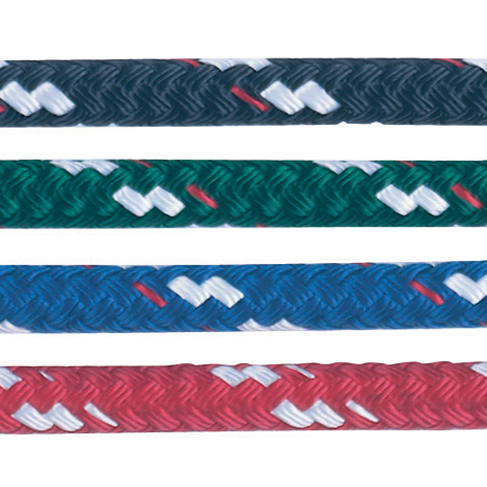 NEW ENGLAND ROPE STA SET SOLID DACRON DOUBLE BRAID BLACK 7/16" (BY FOOT)