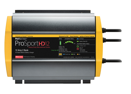 PROMARINER 44012 PROSPORT 12 GEN 4-12 AMP 2 BANK BATTERY CHARGER