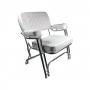 SPRINGFIELD 1080125-CR PREMIUM DECK CHAIR W/CUP HOLDER-CREAM