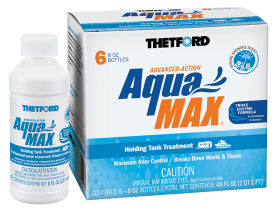 AQUA-MAX&reg; SPRING SHOWERS 6 PK 8OZ BOTTLES HOLDING TANK TREATMENT