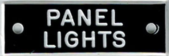 IDENTI-PLATE PANEL LIGHTS