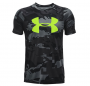 UNDER ARMOUR BIG LOGO GRAPHIC T-SHIRT BLACK CAMO BOYS X-LARGE