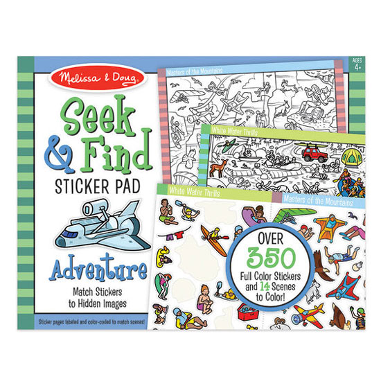 SEEK & FIND STICKER PAD ADVENTURE