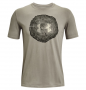 UNDER ARMOUR CROSSCUT GRAPHIC T-SHIRT MENS GRAY/GREEN LARGE