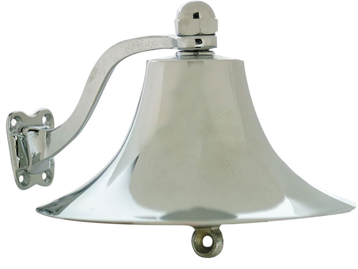 SEA DOG FOG BELL CHROME PLATED 6" ARM & BRACKET INCLUDED