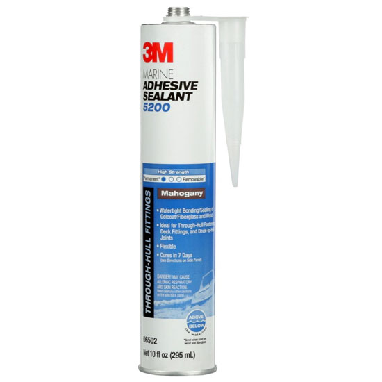 3M MARINE ADHESIVE SEALANT 5200 MAHOGANY 10 OZ CARTRIDGE BY THE EACH