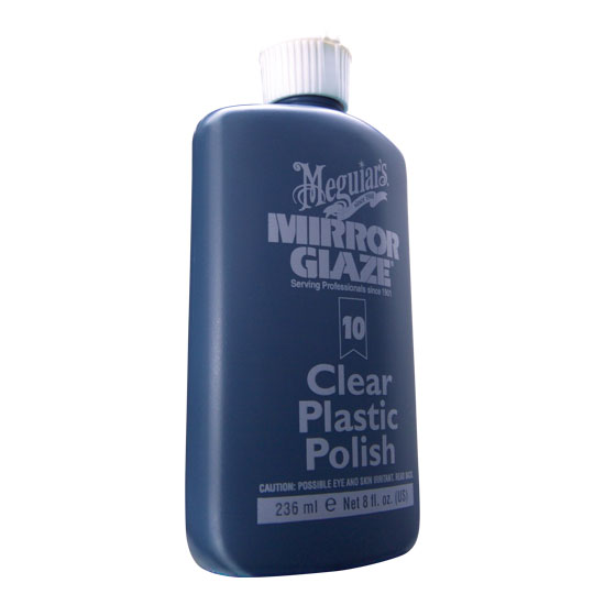 MEGUIAR'S&REG; MIRROR GLAZE CLEAR PLASTIC POLISH 8 OZ