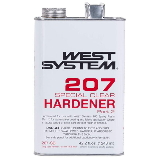 WEST SYSTEM&reg; 207 SPECIAL CLEAR HARDENER&reg; 0.33 GALLON