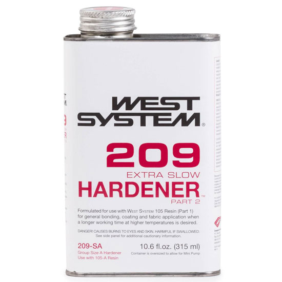 WEST SYSTEM&reg; 209 EXTRA SLOW HARDENER&reg; 0.66 PINT