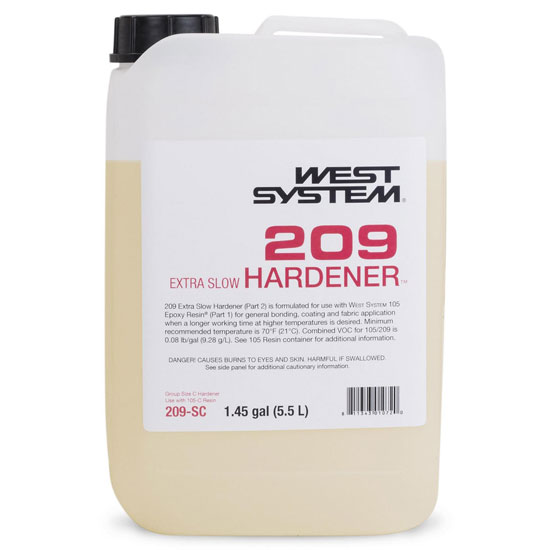 WEST SYSTEM&reg; 209 EXTRA SLOW HARDENER&reg; 1.45 GALLON