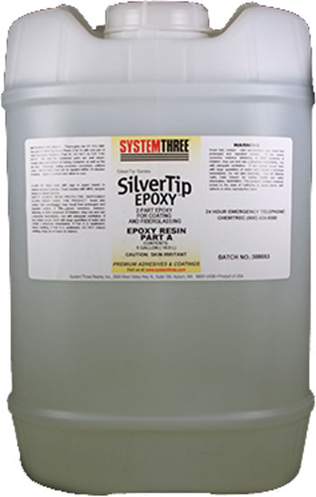 SYSTEM THREE EPOXY RESIN LAMINATE LOW VISC SILVERTIP 5 GAL