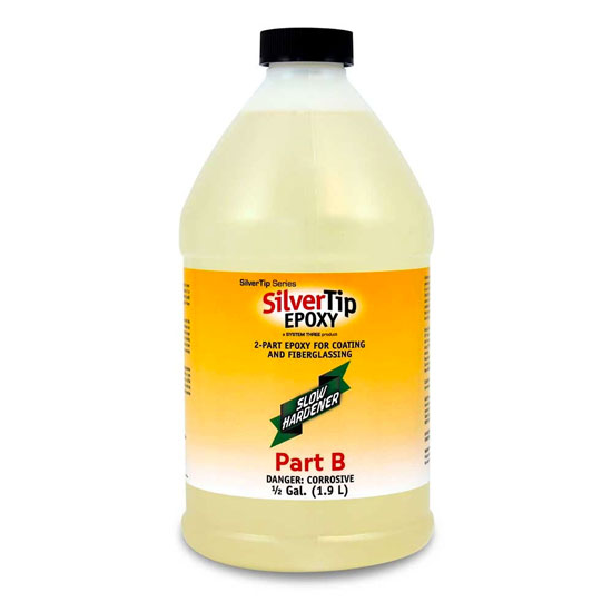 SYSTEM THREE EPOXY HARDENER SLOW SILVERTIP 1/2 GALLON