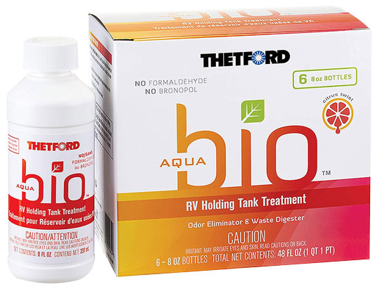 AQUABIO� 6-PK OF 8OZ LIQUID HOLDING TANK TREATMENT