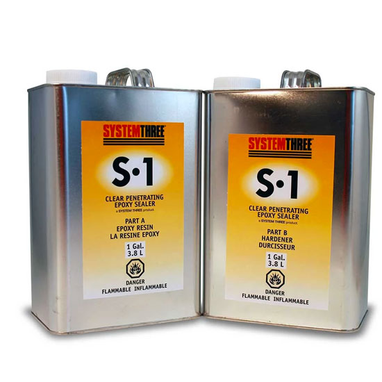 S-1 Sealer  Clear Penetrating Epoxy Sealer - System Three Resins