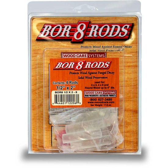 SYSTEM THREE BOR-8-RODS 1/2" X 2" 6 PACK